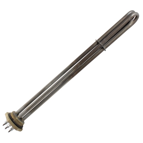 Блок ТЭН 1,8 кВт для масла (450 мм) фланец G1 1/2" (3*тэн 90 А 10/0,6 Z) 220 В
